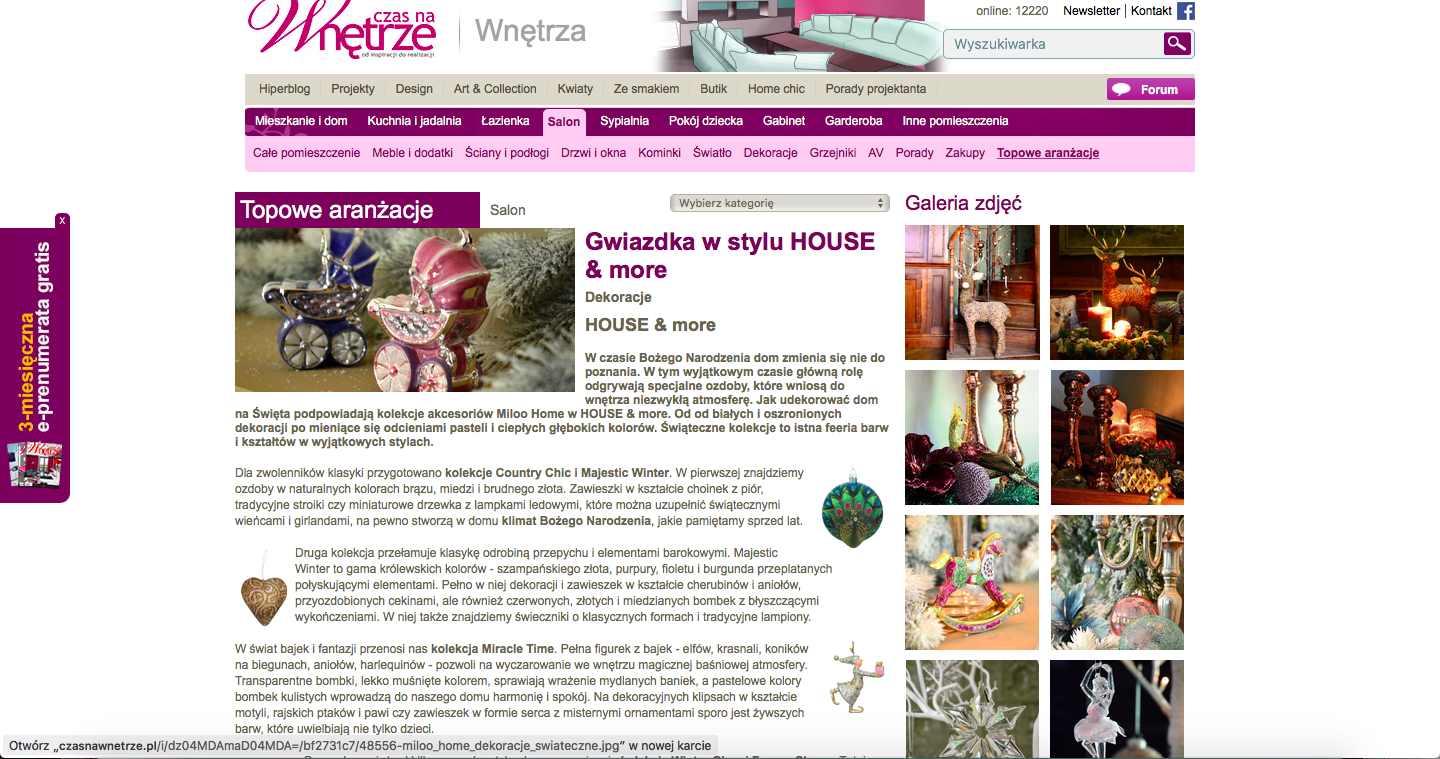 czas na wnętrze PR wnętrza
